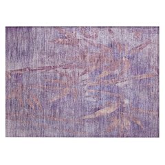 Machine Washable Indoor/Outdoor Chantille ACN2222 Purple 1'8" x 2'6" Rug
