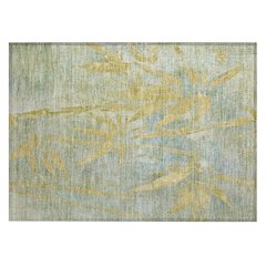 Machine Washable Indoor/Outdoor Chantille ACN2222 Green 1'8" x 2'6" Rug