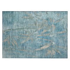Machine Washable Indoor/Outdoor Chantille ACN2222 Blue 1'8" x 2'6" Rug