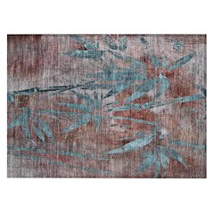 Machine Washable Indoor/Outdoor Chantille ACN2222 Orange 1'8" x 2'6" Rug