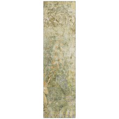 Machine Washable Indoor/Outdoor Chantille ACN2223 Brown 2'3" x 7'6" Runner Rug