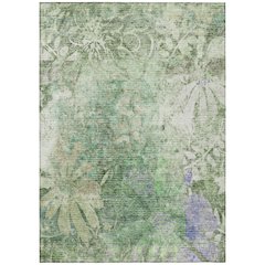 Machine Washable Indoor/Outdoor Chantille ACN2223 Teal 2'6" x 3'10" Rug
