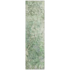 Machine Washable Indoor/Outdoor Chantille ACN2223 Teal 2'3" x 7'6" Runner Rug