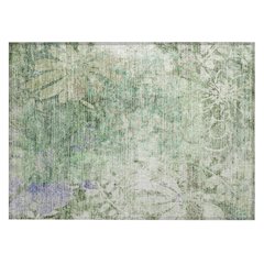 Machine Washable Indoor/Outdoor Chantille ACN2223 Teal 1'8" x 2'6" Rug