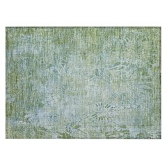 Machine Washable Indoor/Outdoor Chantille ACN2224 Green 1'8" x 2'6" Rug