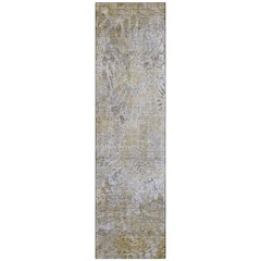 Machine Washable Indoor/Outdoor Chantille ACN2224 Gold 2'3" x 7'6" Runner Rug