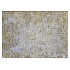 Machine Washable Indoor/Outdoor Chantille ACN2224 Gold 1'8" x 2'6" Rug