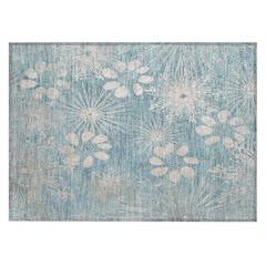 Machine Washable Indoor/Outdoor Chantille ACN2225 Blue 1'8" x 2'6" Rug