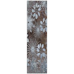Machine Washable Indoor/Outdoor Chantille ACN2225 Brown 2'3" x 7'6" Runner Rug