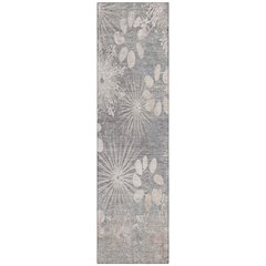 Machine Washable Indoor/Outdoor Chantille ACN2225 Gray 2'3" x 7'6" Runner Rug