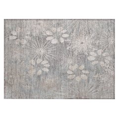 Machine Washable Indoor/Outdoor Chantille ACN2225 Gray 1'8" x 2'6" Rug
