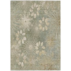 Machine Washable Indoor/Outdoor Chantille ACN2225 Green 2'6" x 3'10" Rug