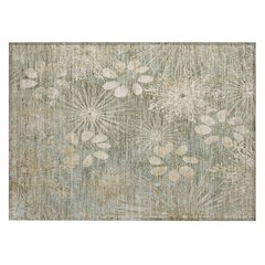 Machine Washable Indoor/Outdoor Chantille ACN2225 Green 1'8" x 2'6" Rug