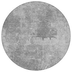 Machine Washable Indoor/Outdoor Chantille ACN2226 Gray 8' x 8' Round Rug