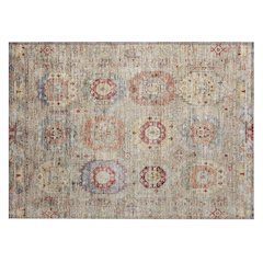 Machine Washable Indoor/Outdoor Chantille ACN2227 Brown 1'8" x 2'6" Rug