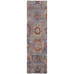 Machine Washable Indoor/Outdoor Chantille ACN2227 Gray 2'3" x 7'6" Runner Rug