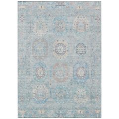 Machine Washable Indoor/Outdoor Chantille ACN2227 Blue 2'6" x 3'10" Rug