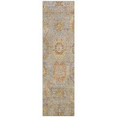 Machine Washable Indoor/Outdoor Chantille ACN2227 Brown 2'3" x 7'6" Runner Rug