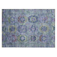 Machine Washable Indoor/Outdoor Chantille ACN2228 Green 1'8" x 2'6" Rug
