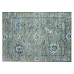 Machine Washable Indoor/Outdoor Chantille ACN2229 Green 1'8" x 2'6" Rug