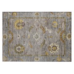 Machine Washable Indoor/Outdoor Chantille ACN2229 Gray 1'8" x 2'6" Rug
