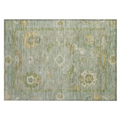 Machine Washable Indoor/Outdoor Chantille ACN2229 Green 1'8" x 2'6" Rug