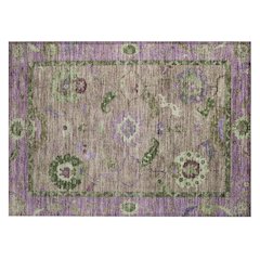 Machine Washable Indoor/Outdoor Chantille ACN2230 Brown 1'8" x 2'6" Rug