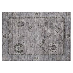 Machine Washable Indoor/Outdoor Chantille ACN2230 Gray 1'8" x 2'6" Rug