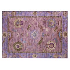Machine Washable Indoor/Outdoor Chantille ACN2230 Pink 1'8" x 2'6" Rug
