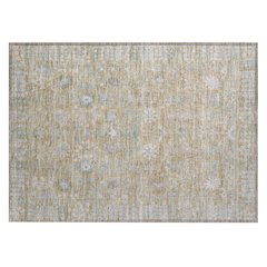 Machine Washable Indoor/Outdoor Chantille ACN2231 Brown 1'8" x 2'6" Rug