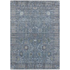 Machine Washable Indoor/Outdoor Chantille ACN2231 Blue 2'6" x 3'10" Rug