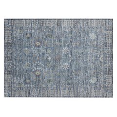 Machine Washable Indoor/Outdoor Chantille ACN2231 Blue 1'8" x 2'6" Rug