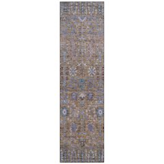 Machine Washable Indoor/Outdoor Chantille ACN2231 Brown 2'3" x 7'6" Runner Rug