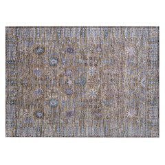 Machine Washable Indoor/Outdoor Chantille ACN2231 Brown 1'8" x 2'6" Rug