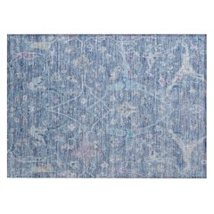 Machine Washable Indoor/Outdoor Chantille ACN2232 Blue 1'8" x 2'6" Rug