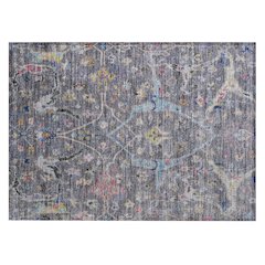 Machine Washable Indoor/Outdoor Chantille ACN2232 Gray 1'8" x 2'6" Rug