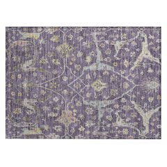 Machine Washable Indoor/Outdoor Chantille ACN2233 Purple 1'8" x 2'6" Rug
