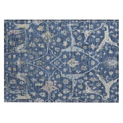 Machine Washable Indoor/Outdoor Chantille ACN2233 Blue 1'8" x 2'6" Rug