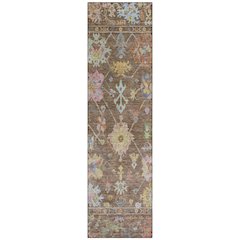 Machine Washable Indoor/Outdoor Chantille ACN2234 Brown 2'3" x 7'6" Runner Rug