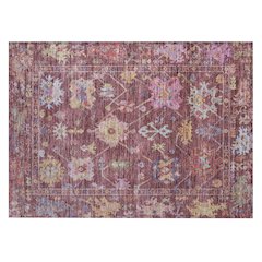 Machine Washable Indoor/Outdoor Chantille ACN2234 Red 1'8" x 2'6" Rug