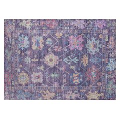 Machine Washable Indoor/Outdoor Chantille ACN2234 Purple 1'8" x 2'6" Rug