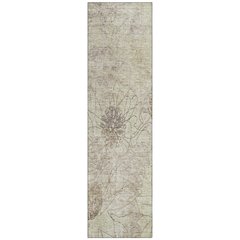 Machine Washable Indoor/Outdoor Chantille ACN2235 Brown 2'3" x 7'6" Runner Rug