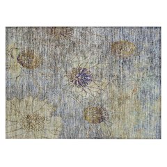 Machine Washable Indoor/Outdoor Chantille ACN2235 Blue 1'8" x 2'6" Rug