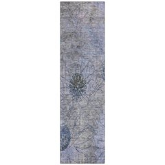 Machine Washable Indoor/Outdoor Chantille ACN2235 Gray 2'3" x 7'6" Runner Rug