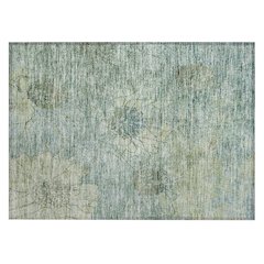 Machine Washable Indoor/Outdoor Chantille ACN2235 Blue 1'8" x 2'6" Rug