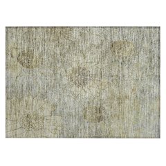 Machine Washable Indoor/Outdoor Chantille ACN2235 Brown 1'8" x 2'6" Rug