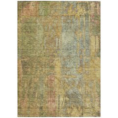Machine Washable Indoor/Outdoor Chantille ACN2236 Green 2'6" x 3'10" Rug