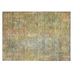 Machine Washable Indoor/Outdoor Chantille ACN2236 Green 1'8" x 2'6" Rug