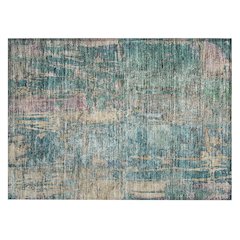 Machine Washable Indoor/Outdoor Chantille ACN2236 Teal 1'8" x 2'6" Rug