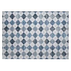 Machine Washable Indoor/Outdoor Chantille ACN2237 Blue 1'8" x 2'6" Rug